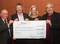 IT’s a boost for hospice from Forest Rotary club