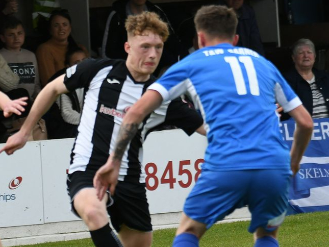 Goal scorer Zak Drew in action on Saturday. Picture: Gus Griffin.