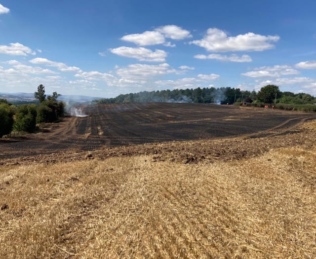 Crews tackle 15-acre field fire near Ruardean