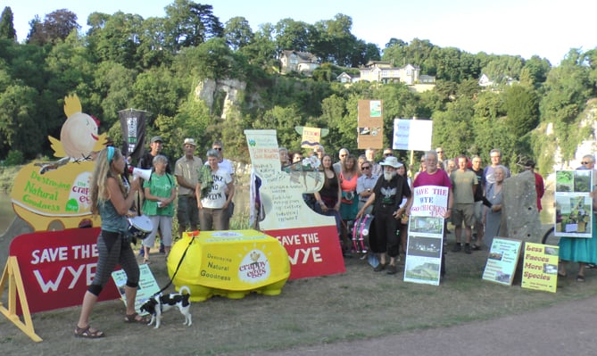 Chepstow protest