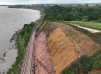 Railway reopens after works in searing heat