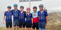 Cycling farmers raise over £30k for charity