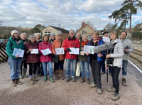 TV's Clare Balding 'rambles' into Parkend for Canopy's Creative Walk