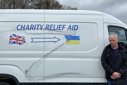 Vandals deface Ukraine aid vehicle with Russian war ‘Z’