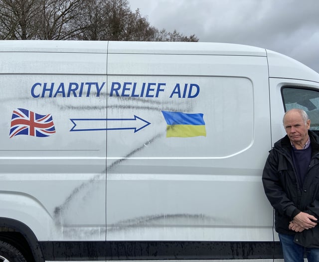 Vandals deface Ukraine aid vehicle with Russian war ‘Z’