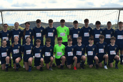 Come on you blues! Dene Magna football teams donated smart new kit