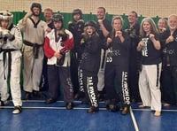 Local tae kwon do clubs get blood pumping in charity fundraiser