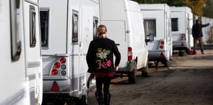 Dozens of Traveller caravans in the Forest of Dean