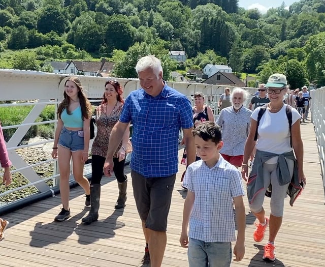 Weatherman Derek Brockway walks the Wye