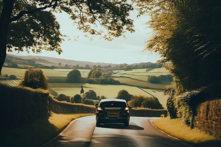 Car in Cotswolds