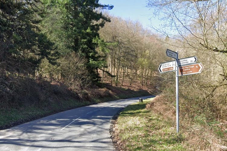 The Ruspidge Road between Soudley and Ruspidge