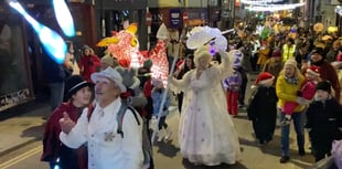 Shine a light for Christmas! Monmouth Lantern Parade really dazzles.