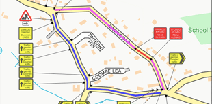 Emergency road closure at Catbrook