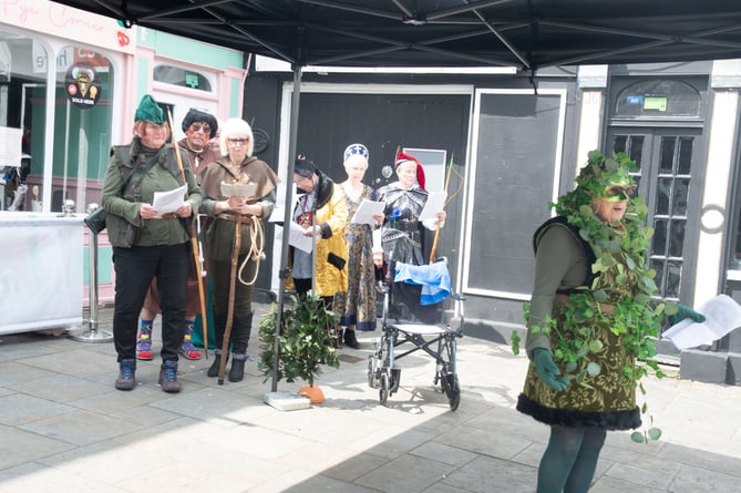 The Chepstow U3A play reading group performed a mummer play based on the legend of Robin Hood.