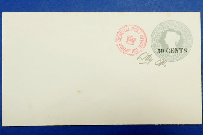 Mauritius 50 Cents Envelope