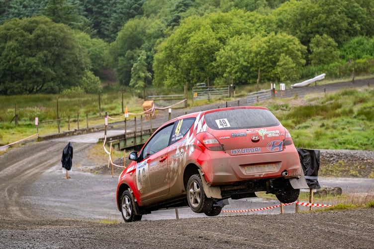 Dave Troughton with Nigel Jenkins alongside on the way to 42nd  Photo: Rhodri Lewis British Rally Media 