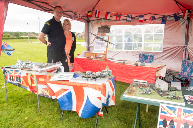 Paul and Nicky Smith displayed some militaria.