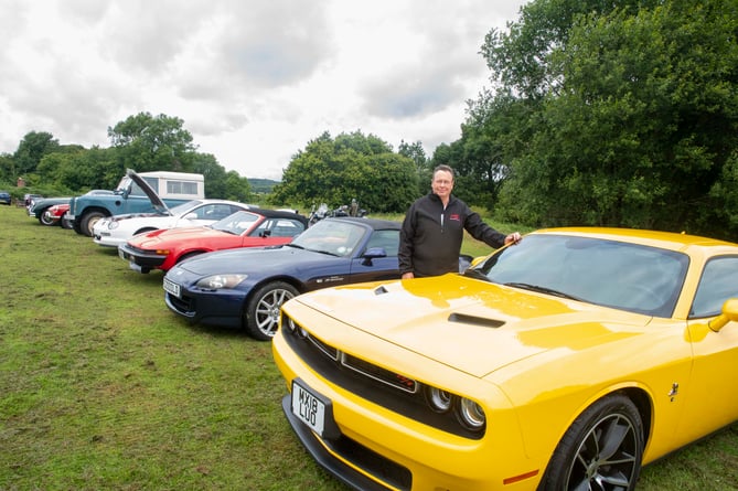 David Sharp with his 2018 Dodge Challenger