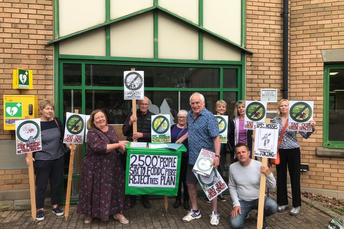 Newent protest