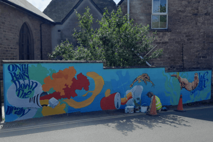 Wildlife mural brightens Cinderford streets