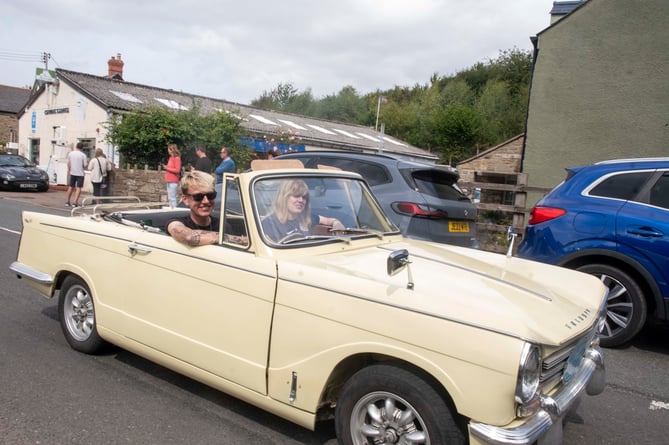 Great Britain deaf football goalkeeper Natasha Hamm was driven by Ricky Delaney in a 1969 Triumph Herald