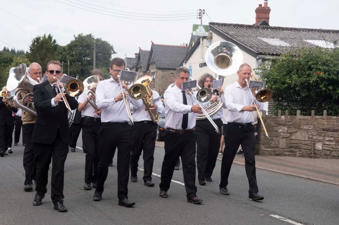 The parade had music from Bream Silver Band.