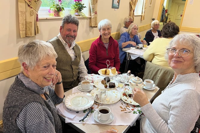 Lucille Roughley, Anne & Caryl Dobson and Kay Sellwood enjoying the event