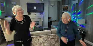 Care home residents celebrate friendship on Valentine Day